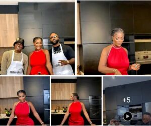 “Always serving beauty” – Iyanya & Spyro link up with Hilda Baci, assist her in cooking (Video)