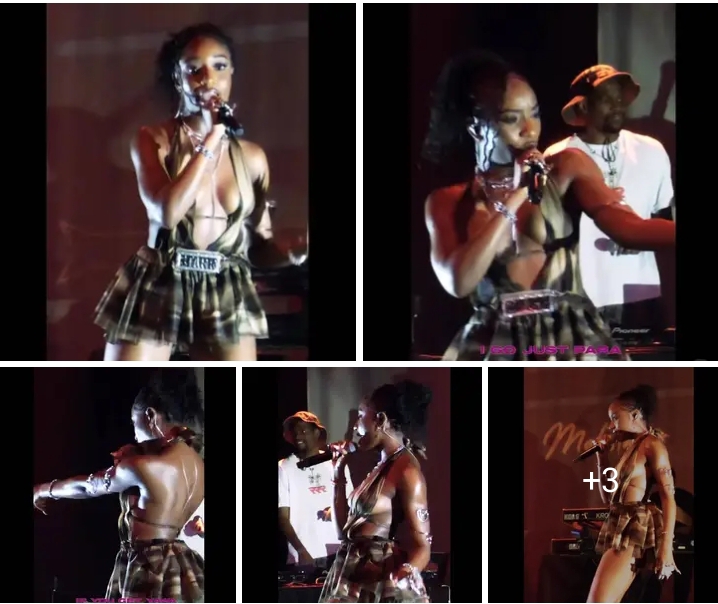 “Isn’t that too short” – Reactions trail Ayra Starr’s skimpy outfit on stage at her show in the USA (Video)